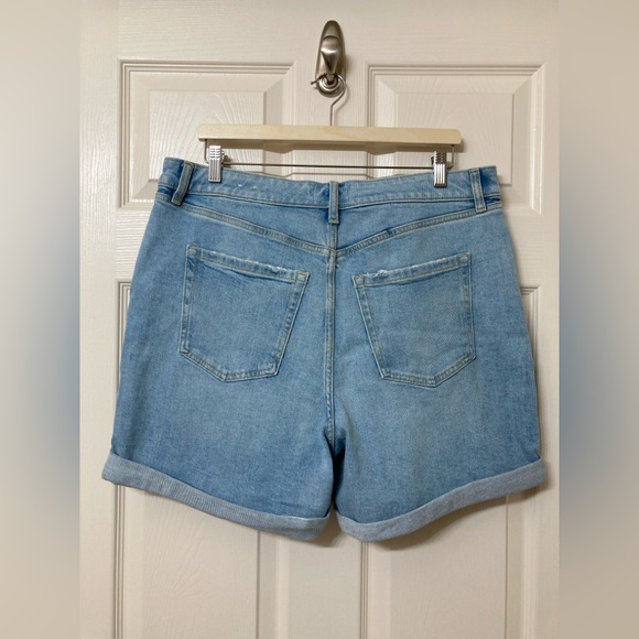 Bundle of Lane Bryant Mid Rise Boyfriend Black Light Wash Jean Shorts 14 Denim - Picture 6 of 16